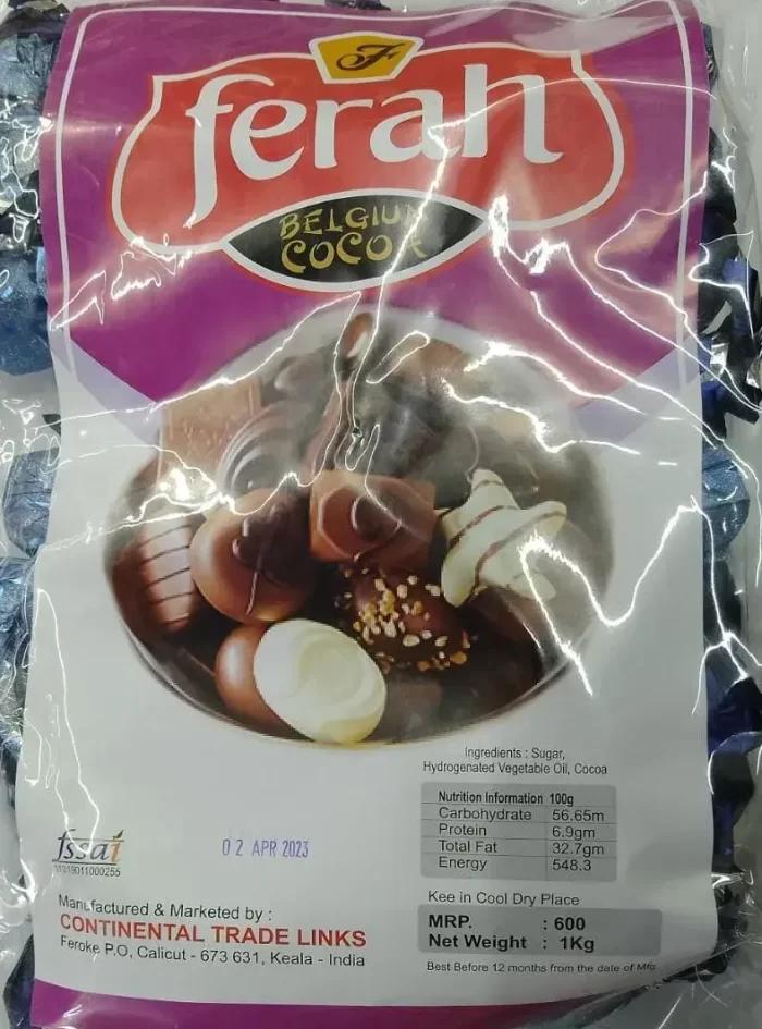 Ferah Belgium Chocolates- 1KG  Imported Chocolates
