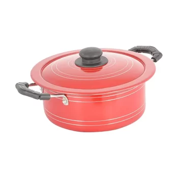 Leenex Non-Stick Aluminum Briyani Pot with Lid, 8 Litre - Image 2