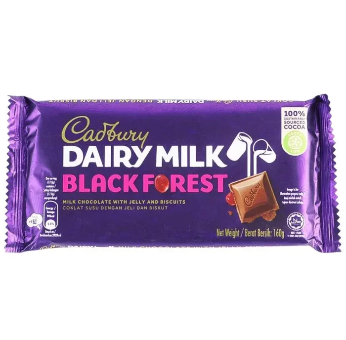Cadbury Dairy Milk Black Forest (160 gm ) - Imported Chocolates