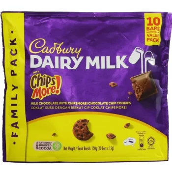 Cadbury Dairy Milk With Chips More Packet ( 10 bars x 15 gm ) - Imported Chocolates (Copy)