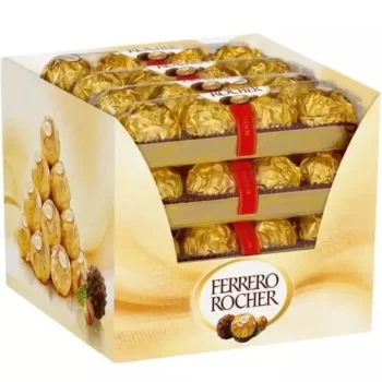 FERRERO ROCHER WRAPPED MILK CHOCOLATES FULL BOX 48 No (16 x 3 PACK) BEST OFFER - Imported Chocolates