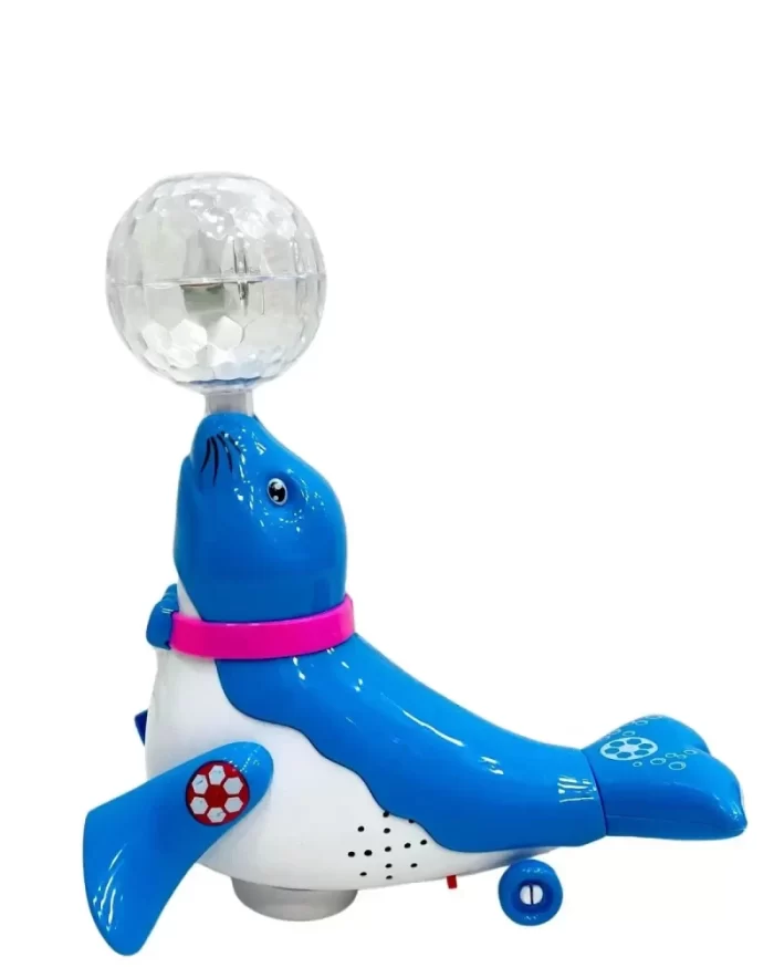 TOY KINGDOM Musical Dancing Sealion Toy with Music Flashing Lights Baby Musical Toys for Kids 1+Years