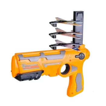 Flying Airplane Launcher Gun Toy with Foam Glider Planes, Outdoor Games for Childrens, Best Aeroplane Toys for Kids (Multicolor) (Airplane Mini) - Image 4