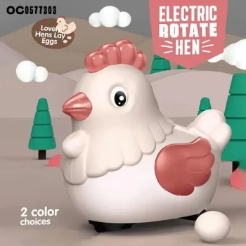 Click to open expanded view MANVI Hen Toy with Music for Kids, 3 Egg Laying Hen Toy, Rotating Electric Lay Egg Hen, Chicken Toys Kids with Music (Multi Colour) - Image 2