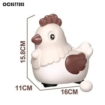 Click to open expanded view MANVI Hen Toy with Music for Kids, 3 Egg Laying Hen Toy, Rotating Electric Lay Egg Hen, Chicken Toys Kids with Music (Multi Colour) - Image 3