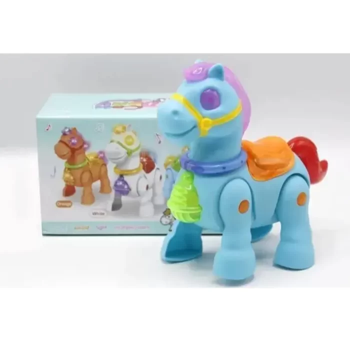 Walking Musical Horse Toy with 3D Light and Music for Kids, Animal Figure Toy for 1+ Years Kids, Boys, Girls - Image 3