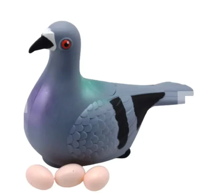 Egg Laying Crawling Pigeon, Dove Toy with Lights and Music Toy for Kids 1 and Above, Pigeon Lays Egg, Electric Music Caster Laying Pigeon Bird Toy