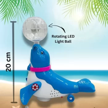 TOY KINGDOM Musical Dancing Sealion Toy with Music Flashing Lights Baby Musical Toys for Kids 1+Years - Image 2