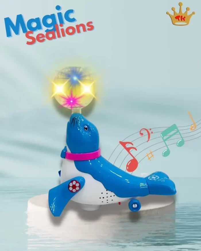 TOY KINGDOM Musical Dancing Sealion Toy with Music Flashing Lights Baby Musical Toys for Kids 1+Years - Image 3