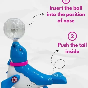 TOY KINGDOM Musical Dancing Sealion Toy with Music Flashing Lights Baby Musical Toys for Kids 1+Years - Image 4