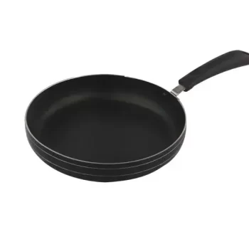 Leenex Non-Stick Aluminium Frying Pan, 24 cm, Black