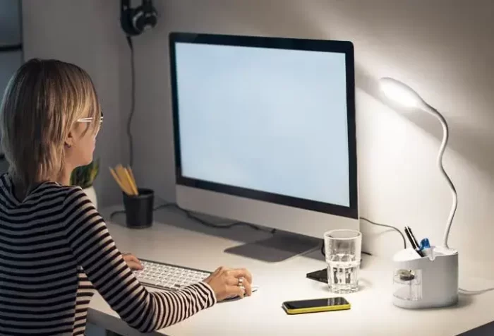 Rechargeable Touch Control LED Table Study lamp with Pen Holder, Mobile Holder & Storage Drawer. - Image 5