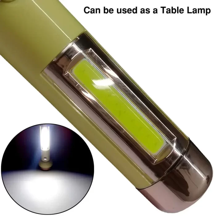 Care 4 Led Flashlight jy 1703 torch with emergency light Rechargeable torch light Torch  (Yellow, 15 cm, Rechargeable) - Image 3