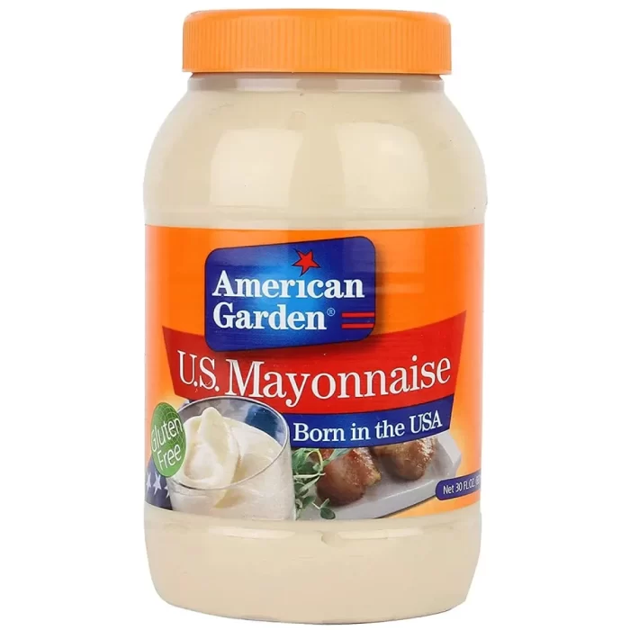 American Garden U.S Mayonnaise Gluten Free, 887 ml / 32 fl oz ℮ 870 g - Imported Product