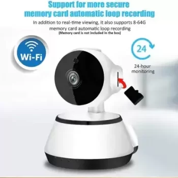 Point Zero V380 Q6 WiFi IP Camera 360 Degree Doll Wifi Camera Two way Audio Security Camera  (NO GB, 1 Channel) - Image 5