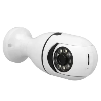 Light Bulb Security Camera, 1080P HD 360° Rotation Panoramic WiFi Camera, 2 Way Talk Color Night Vision Motion Detection Home Surveillance Cameras System with MIC and Speaker, Siren Alarm, E27 Socket - Image 3