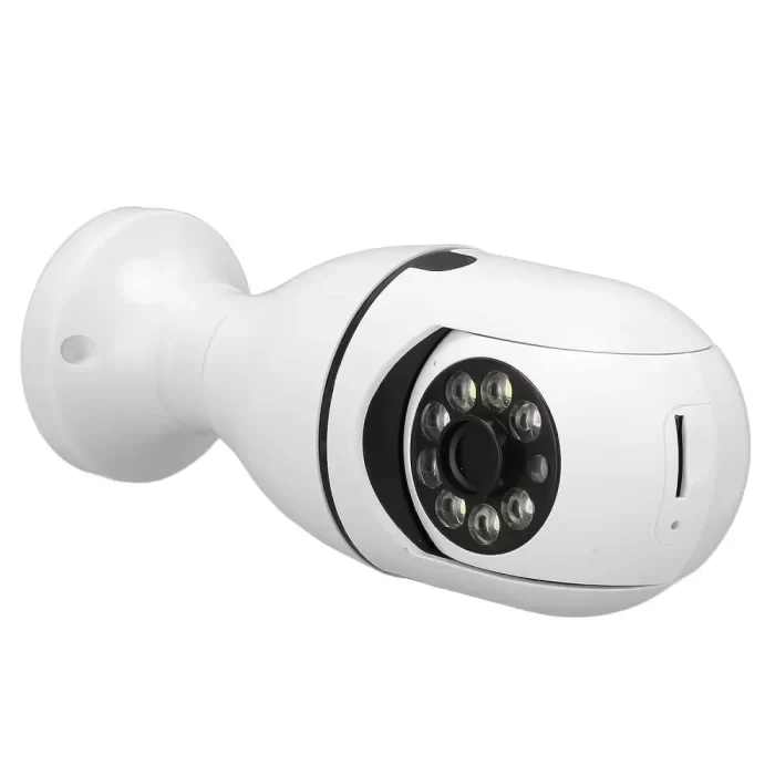 Light Bulb Security Camera, 1080P HD 360° Rotation Panoramic WiFi Camera, 2 Way Talk Color Night Vision Motion Detection Home Surveillance Cameras System with MIC and Speaker, Siren Alarm, E27 Socket - Image 3