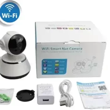 Point Zero V380 Q6 WiFi IP Camera 360 Degree Doll Wifi Camera Two way Audio Security Camera  (NO GB, 1 Channel)