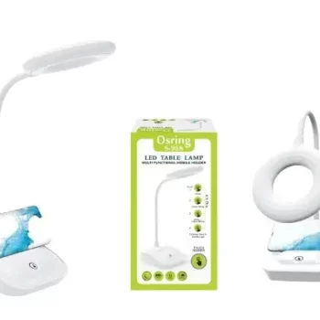 Table Lamps - S 988 LED Rechargeable Desk/Study Lamp Night Lamp, Touch On/Off Switch, Child Eye Safety Student Study Table Lamp, Led Lamp USB Charge 360% Angle Usage, 5 in 1 Feature AK-11T Lamp Color 0155 White - Image 2
