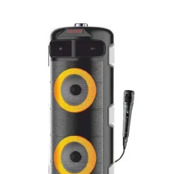 35 W Bluetooth Speaker Dynamic Thunder Sound with wireless Bluetooth Party Speaker (Black, Stereo Channel) with 1 wired mic