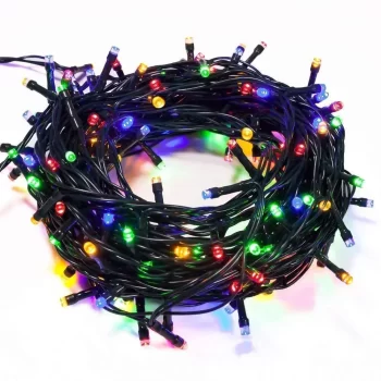 LED String Serial Light 30 Meter Copper LED Serial String Lights With 8 Modes Automatic Pattern Change. Waterproof & Flexible Led Rice Lights - LED Fairy Lights for Home Decoration, Diwali & Christmas – (Multicolor)