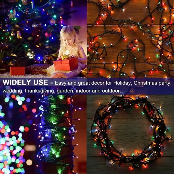 LED String Serial Light 30 Meter Copper LED Serial String Lights With 8 Modes Automatic Pattern Change. Waterproof & Flexible Led Rice Lights - LED Fairy Lights for Home Decoration, Diwali & Christmas – (Multicolor) - Image 4