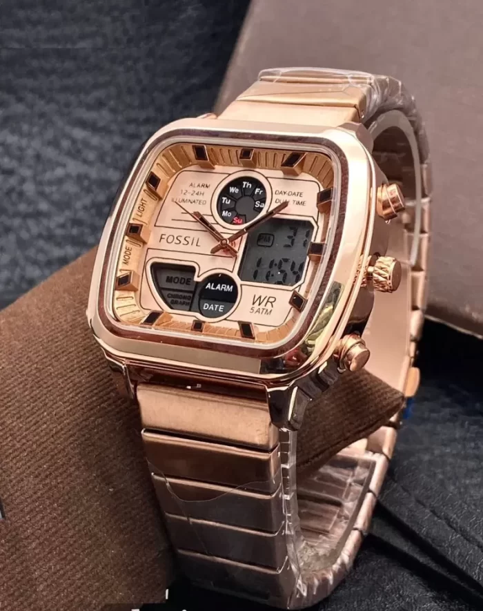 FS 5889 Rose Gold Analog - Digital Watch
