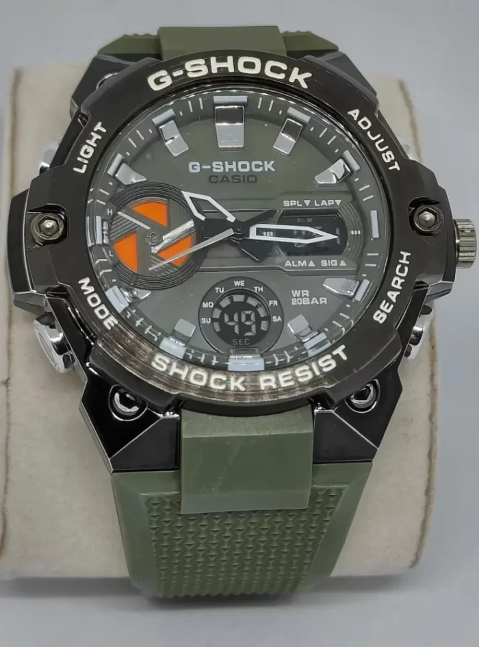 G Shock Green Watch - Casio G Shock Green Stylish Swiss Analog-Digital Watch LF - Image 4