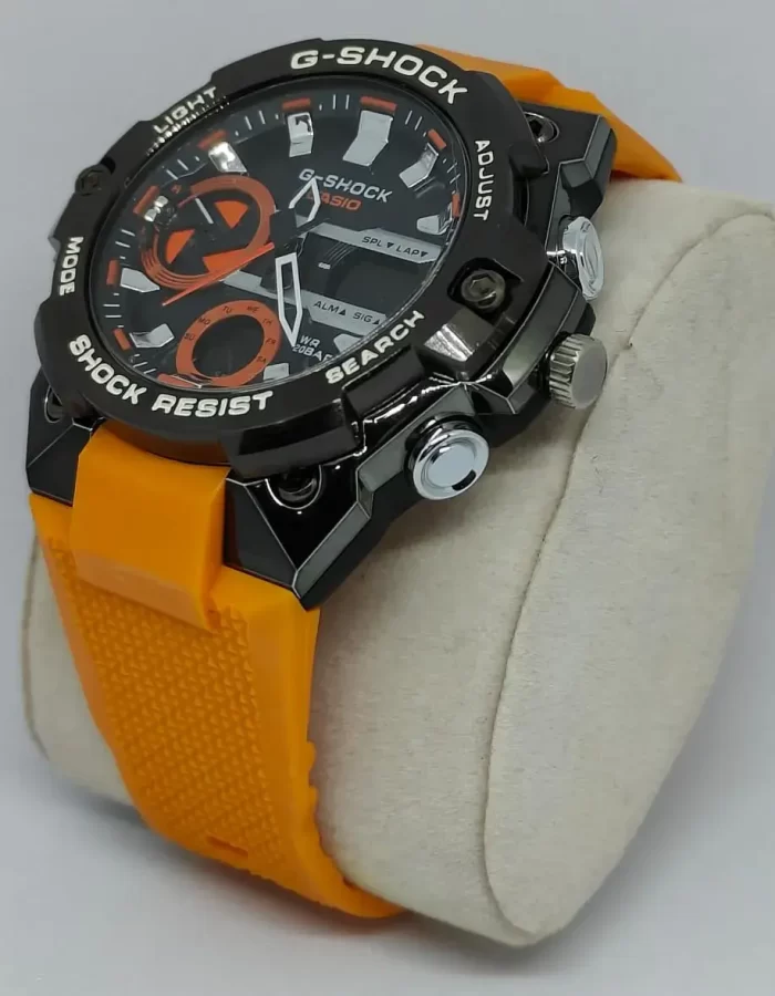 G Shock Watches - Stylish Swiss Analog-Digital Watch - LF Yellow - Image 2