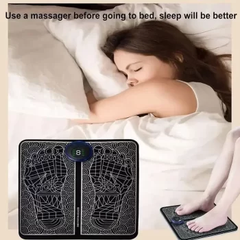 Foot Massager Pain Relief,Electric EMS Massage Machine Mat,Rechargeable Portable Folding Automatic with 8 Mode/19 Intensity for Legs,Body,Hand Device for Men and Women - Image 5