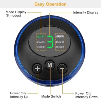 Foot Massager Pain Relief,Electric EMS Massage Machine Mat,Rechargeable Portable Folding Automatic with 8 Mode/19 Intensity for Legs,Body,Hand Device for Men and Women - Image 2