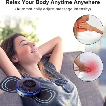 Body & Foot Massager Pain Relief Wireless Electric EMS Massage Machine,Rechargeable Portable Folding Automatic with 8 Mode19 Intensity for Legs,Body,Hand Therapy (Foot Massager and body Massager) - Image 3