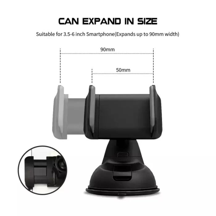 Car Cradle for Dashboard & Windshield Mobile Holder - Image 6