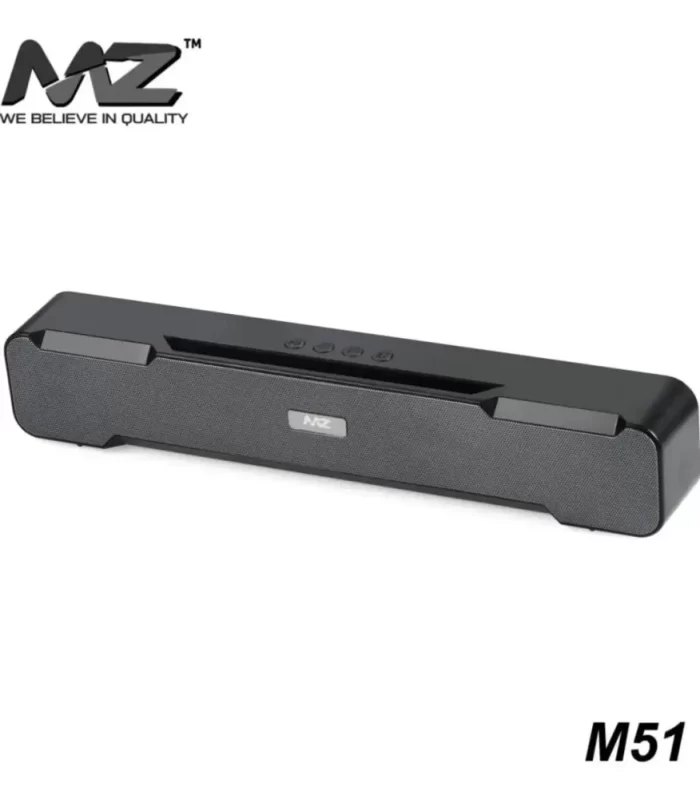 MZ M51 (Portable Home TV SOUNDBAR) Dynamic Thunder Sound 2400mAh Battery 16 W Bluetooth Soundbar - Heavy Bass ( FM Radio , TF Card , USB , AUX ) - Image 2