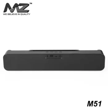 MZ M51 (Portable Home TV SOUNDBAR) Dynamic Thunder Sound 2400mAh Battery 16 W Bluetooth Soundbar - Heavy Bass ( FM Radio , TF Card , USB , AUX ) - Image 3