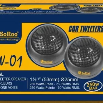 SoRoo 250W MAX Tweeter Car Speaker  (250 W)