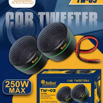 Car Tweeters  , Car Twitter Speakers -SoRoo TW03 250W MAX Tweeter Car Speaker  (250 W) - Image 2