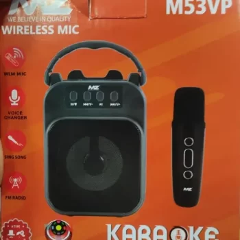 KARAOKE SPEAKER- MZ M53VP (PORTABLE BLUETOOTH KARAOKE SPEAKER) Wireless MIC with voice changer/USB 6 W Bluetooth Speaker  (Multicolor, Stereo Channel) - Image 4