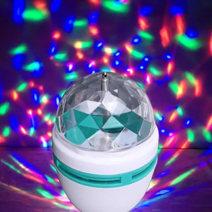 Overa Plastic 3W LED Light Rotating Lamp (Multicolour) - Image 4