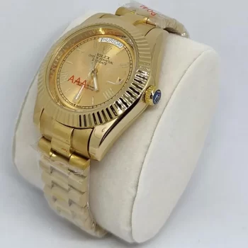 Oyster Perpetual Day Date Quartz Watch - Gold - Image 2