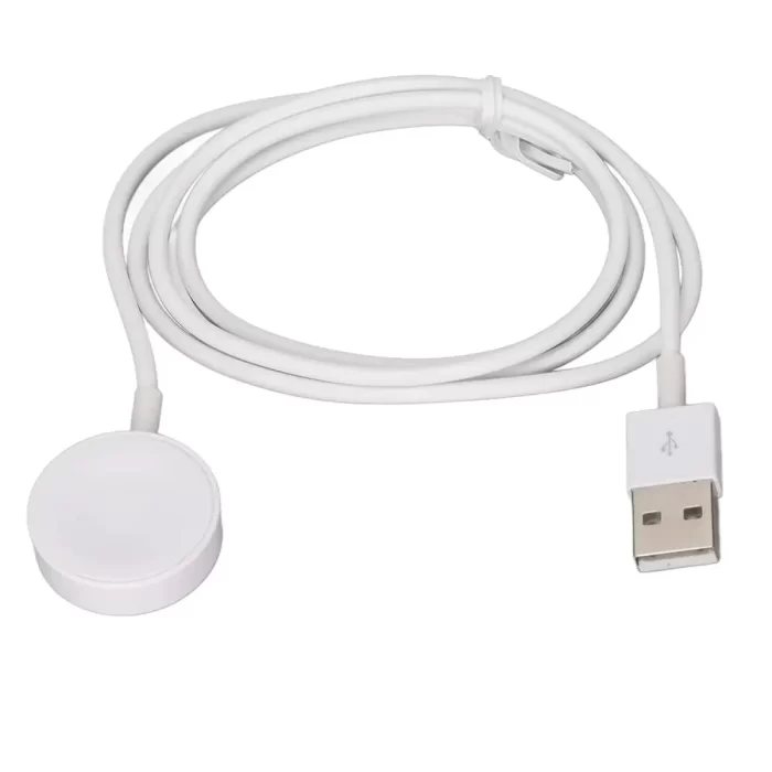 Smart Watch Wireless Charger - Smart Watch Charger, ABS Overcurrent Protection Magnetic Adsorption Smart Watch Charger Cable Overheat Protection for Fast Charging (White)