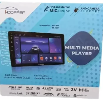 I-Copper Universal Android Infotainment System 7.0 inch Capacitive Touchscreen Double Din Car Stereo (Android 8.1) Car Player with Navigation/GPS/WiFi/Bluetooth Full HD 1080P 1GB RAM/16GB ROM - Image 2