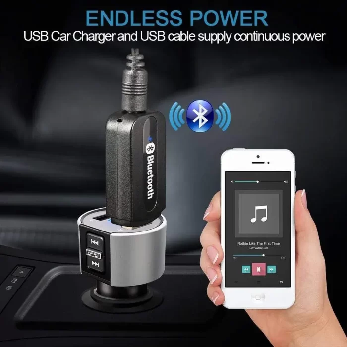 Techgadget Wireless USB Bluetooth Music Receiver Adapter for Home Theatre Car Speakers MP3 (N-1215) - Image 2