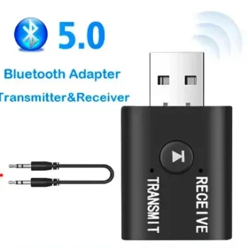 2 In1 Bluetooth 5.0 Audio Receiver Transmitter Mini 3.5mm Jack AUX USB Stereo Music Wireless Adapter for TV Car Kit AUX PC Speaker CD MP3 Smart Phone