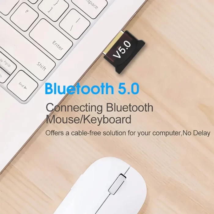 Sellingal Ultra-Mini Bluetooth CSR 4.0 USB Dongle Adapter for Windows Computer (Black:Golden) - Image 4