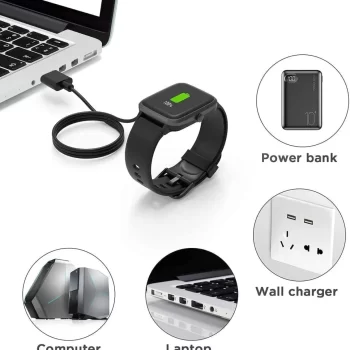 Noise Smart Watch Charger 2 Pin USB Fast Charger Magnetic Charging Cable Adapter (Smart Watch Charger 2 pin) - Image 3