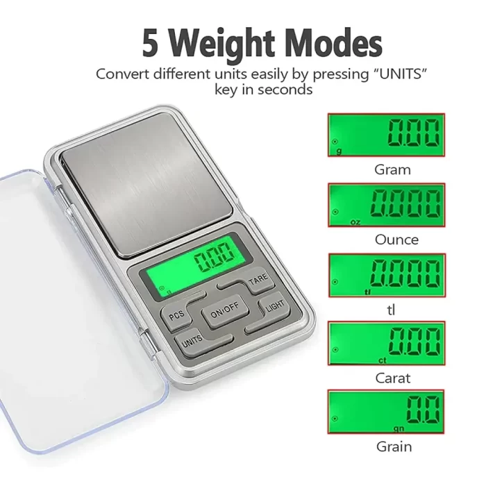 Mini Pocket Weight Scale Digital 0.01G to 200G for Jewellery/Chem/Kitchen Small Weighing Machine - Image 3