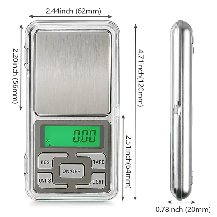 Mini Pocket Weight Scale Digital 0.01G to 200G for Jewellery/Chem/Kitchen Small Weighing Machine - Image 4