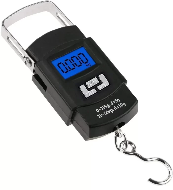 50kg / 10g Pocket Electronic Digital LCD Luggage Travel Weighing Scale Handheld Balance Scale with Steel Hook (pack of 1)