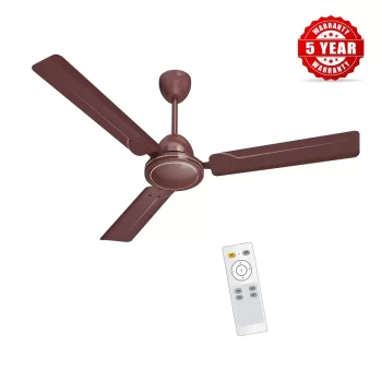 SIRON Decorative BLDC 1200mm Energy Saving with Remote Control 5 Star Ceiling Fan (Brown, Pack of 1) With 5 Year Warranty